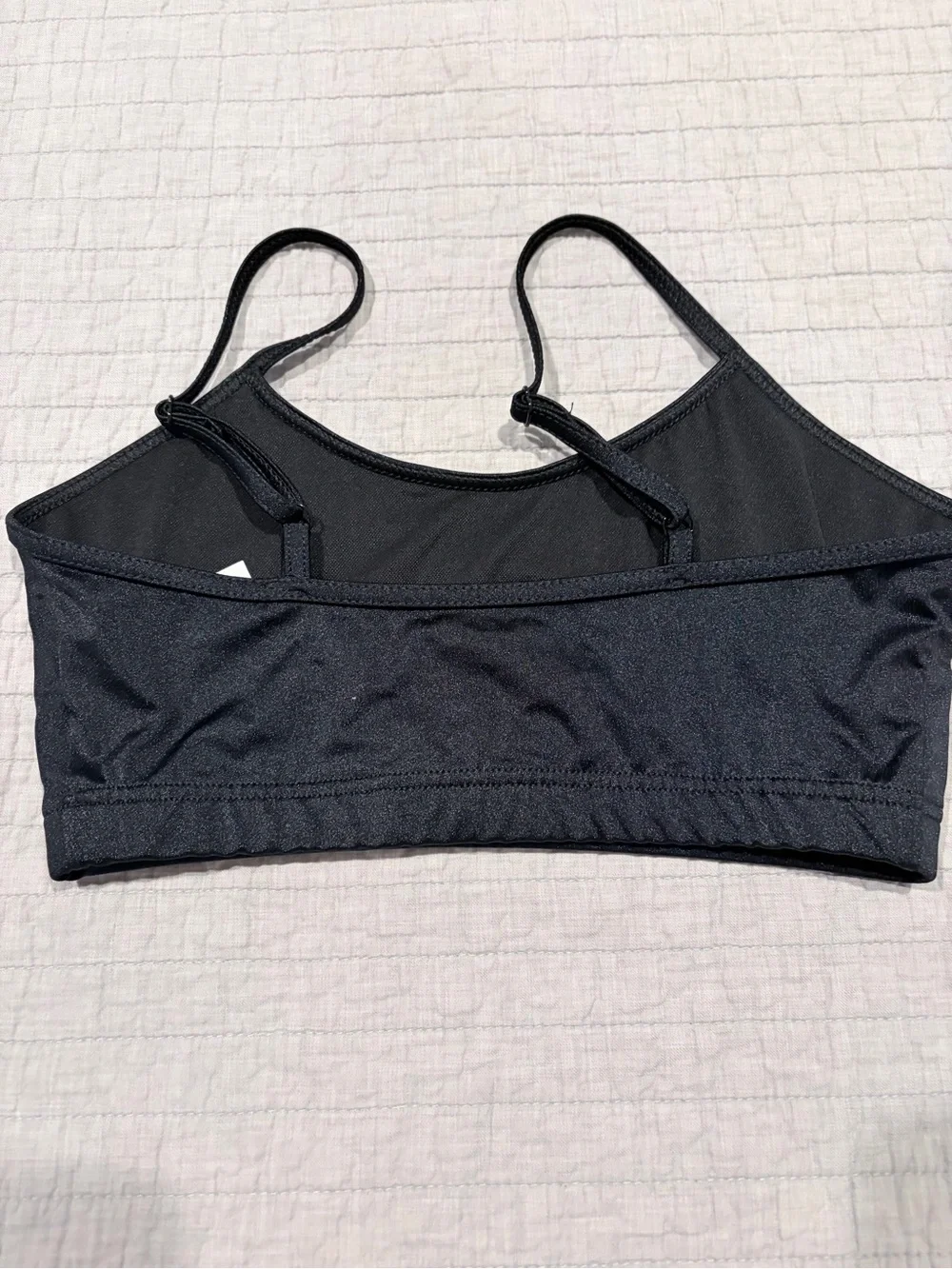 Weissman Lustre Camisole Bra Top – Black Shimmer – Adult Medium